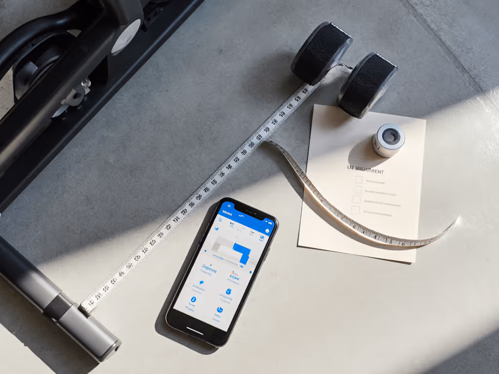 home_elliptical_alignment_test_setup